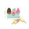 Ice Cream Toy Popsicle Education Toys Wooden Fake Pretend Play for Girls Boys Kids
