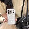 Magnetic Solid Color Polka Dot Case for iPhone 17, 16 Pro Max, 15, 14