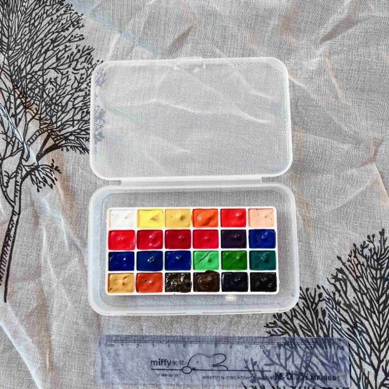 Portable Watercolor Paint Set for Art & Nail Art - Free Shipping