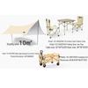 Explorer Outdoor Camping Set with Tarp, Table, Chairs & Cart