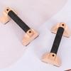2Pcs Wooden Push-Up Bar Stand Ergonomic Anti-slip Grip Home Gym Floor Workout Strength Training Push-up Parallettes Bar Fitness Handle