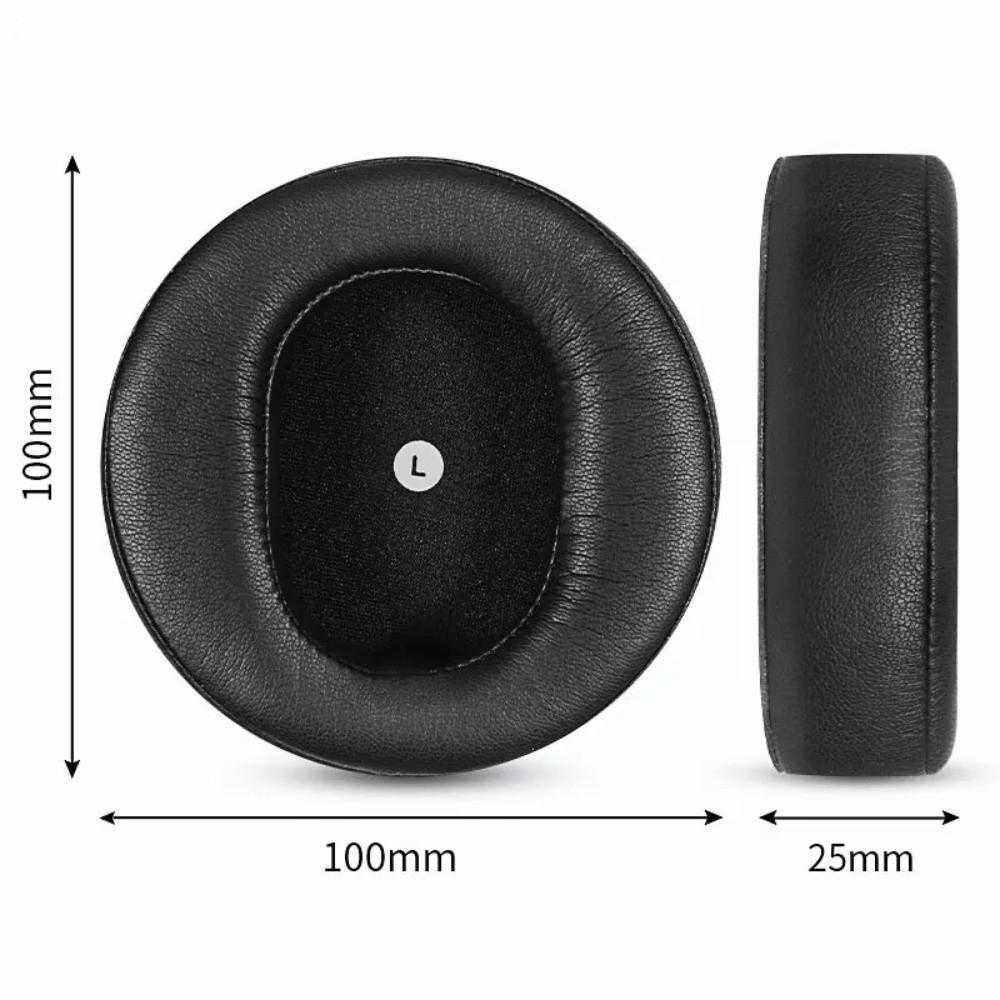 1Pair Memory Foam Headphone Ear Pads Cooling Gel Leather Headset Ear Cushions Soft Padding Breathable Mesh Headphone Ear Cups