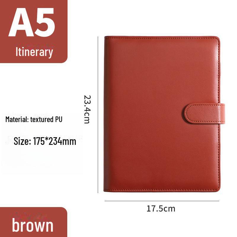 Colorful Detachable 2025 English Calendar Square PVC Loose-Leaf Notebook Pages