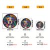 Round Draw Unique Wooden Puzzles for Educational Toys Adults Puzzles Games Wooden Jigsaw Home Decor Crafts Gift