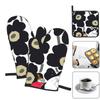 Moomin Pot Holders and Oven Stylish and Cute Oven Mitts with Scald Set of Kitchen Gloves for Left and Right Unisex Heat-Resistant Mitts, Anti-Slip