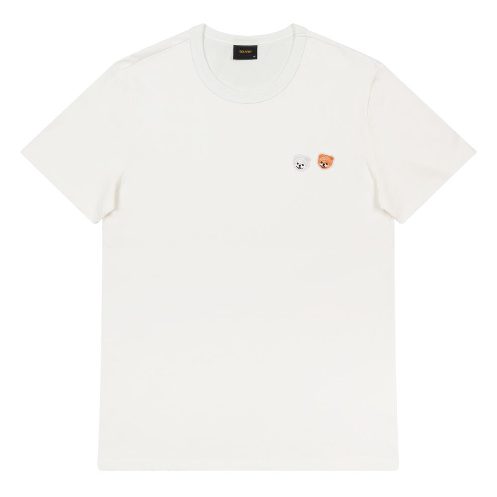 Seriver Pome Two Patch T-Shirt Iv Ivory/S