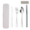 Abay Portable Stainless Steel Cutlery Set with Storage Case