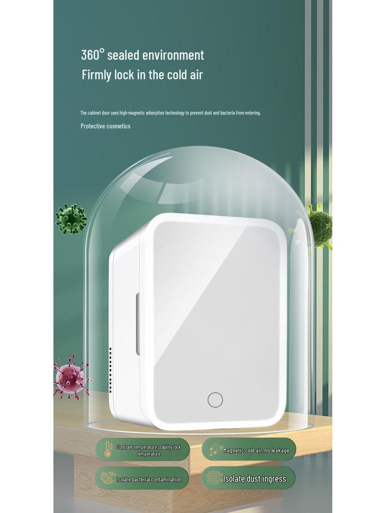 Portable 4L Mini Refrigerator for Skincare, Masks, and Drinks