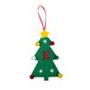 Christmas Tree Pendant Ornament with Lanyard 26 Letter Design Felt Fabric Holiday Xmas Tree Hanging Decoration
