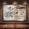Modułowy Płócienny Ark Survival Evolved Obrazy Malarstwo Gra Survivalowa Wystrój Domu Druk Plakat Dinozaura Salon Nowoczesna Sztuka Ścienna