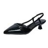 Fashion Ladies Shoes 2024 Fashion Slip on Women's Pumps Autumn Pointed Toe Shallow Solid Dress Stilettos or Thin Heels Plus Size Shoes