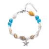 Starfish Bracelet For Women  Trend Shell Beaded Bracelet Girls Summer Beach Jewelry Travel Gift