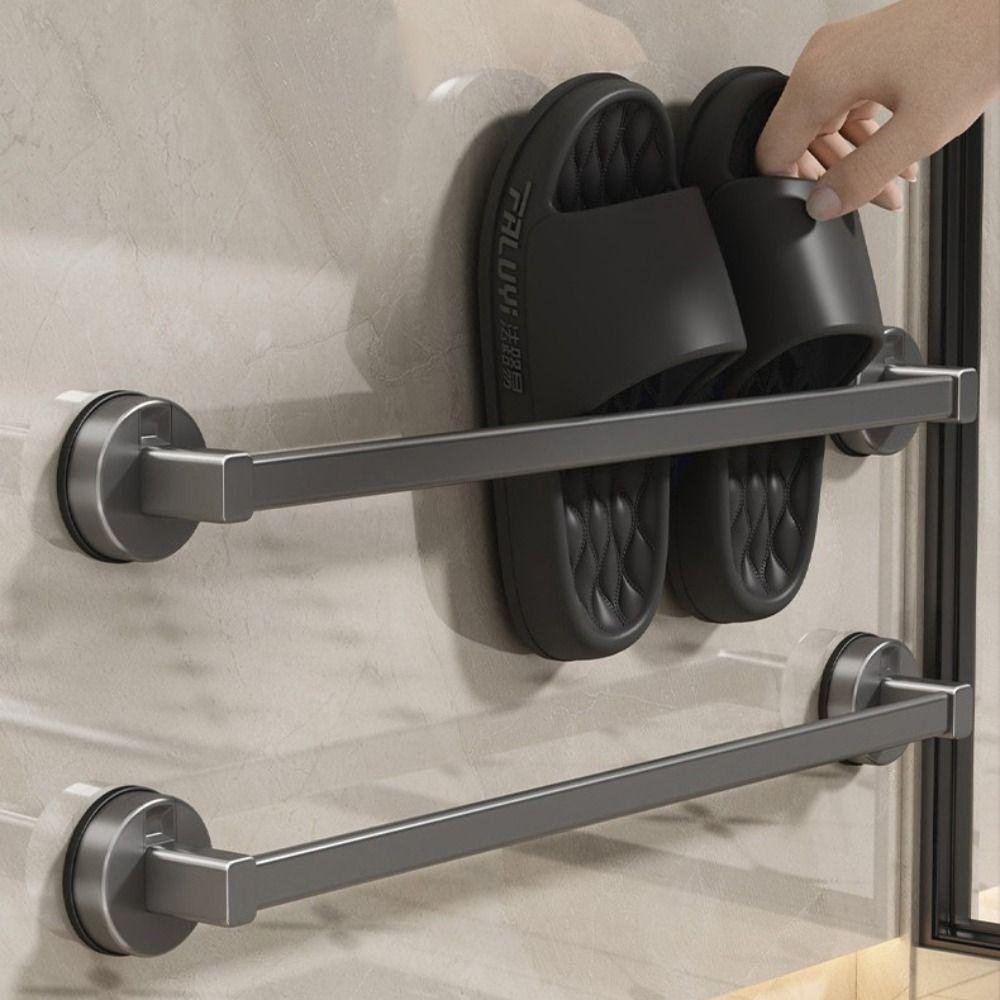 Wall-mounted Towel Rack Suction Cup Towel Hanging Holder New Bath Towel Storage Rack  Bathroom