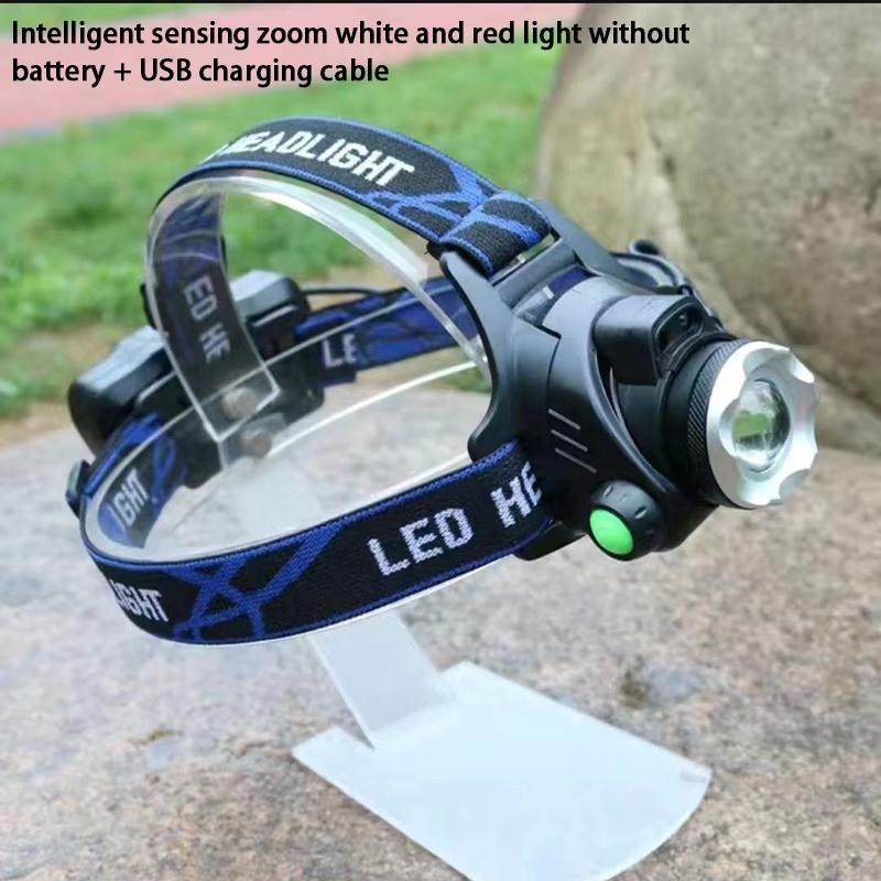 Led High-Power Long-Range Headlamp Usb Rechargeable Waterproof Suitable For Outdoor Camping And Wearing