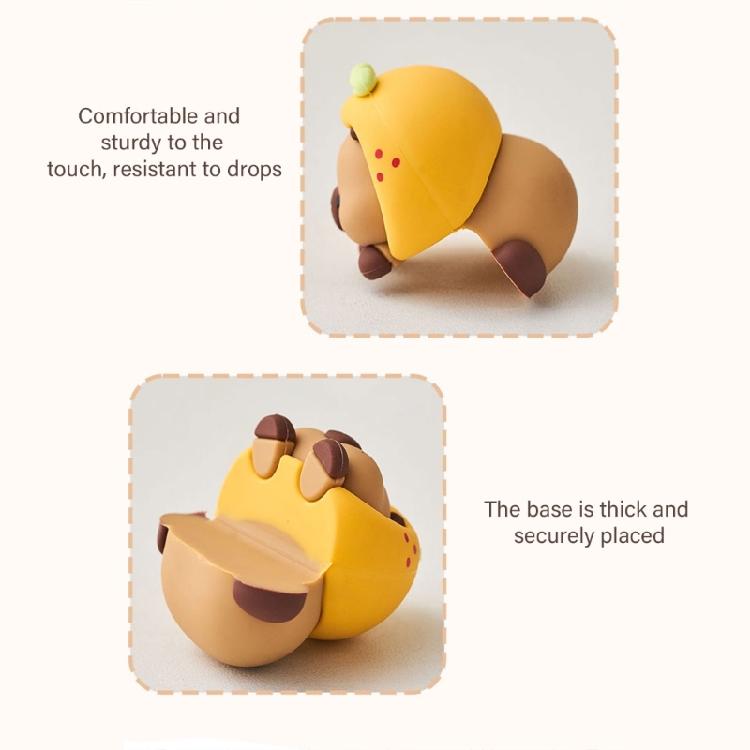 Computer Monitors Decoration Cartoon Capybara Animal Figurines Toy for Computer Screens Keyboards Dashboards Decors