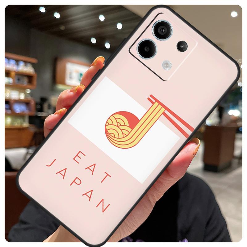 Ramen Cat Japanese Art Case For Xiaomi Redmi Note 14 10 11 12 13 15 Pro Plus Cover For Redmi 15 15C 14C 10C 12C 13C