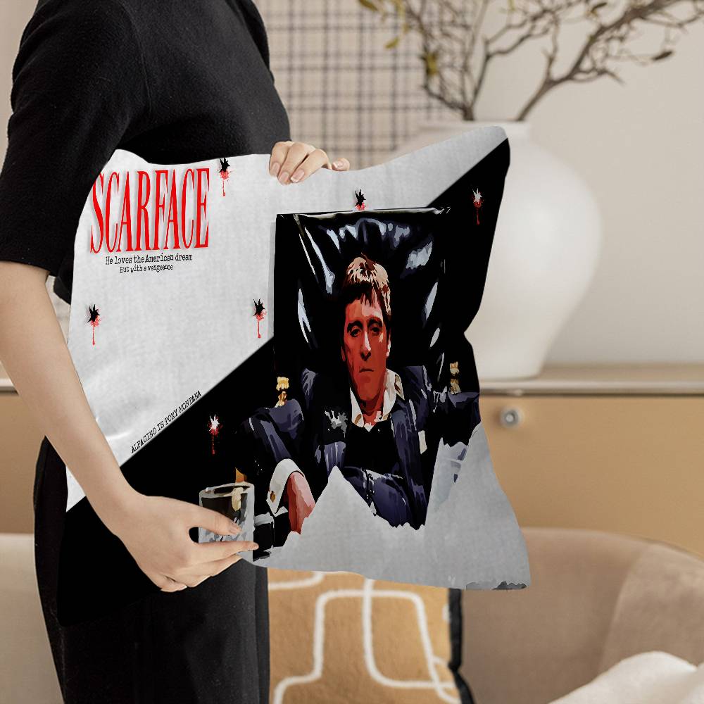 Movie S-Scarface Pillow Cover Design cushion Cover decor Holiday Decorati