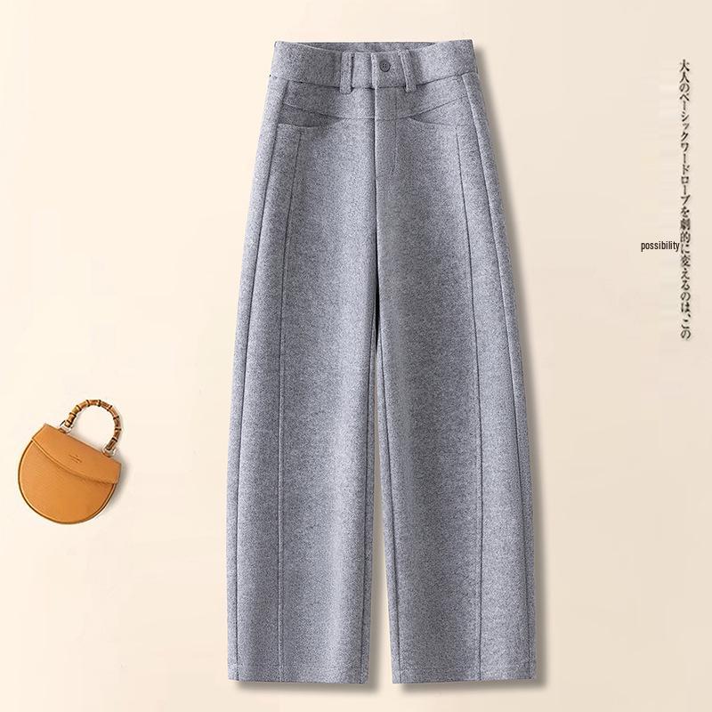 

Women s High-Waist Velvet Warm Curved Leg Pants - Autumn/Winter 2025 4XL /32 [145-155 lbs]