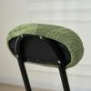 Solid Color Folding Stool Cover Stretch Round Chair Slipcover Household Backrest Chair Covers for Dining Room Office