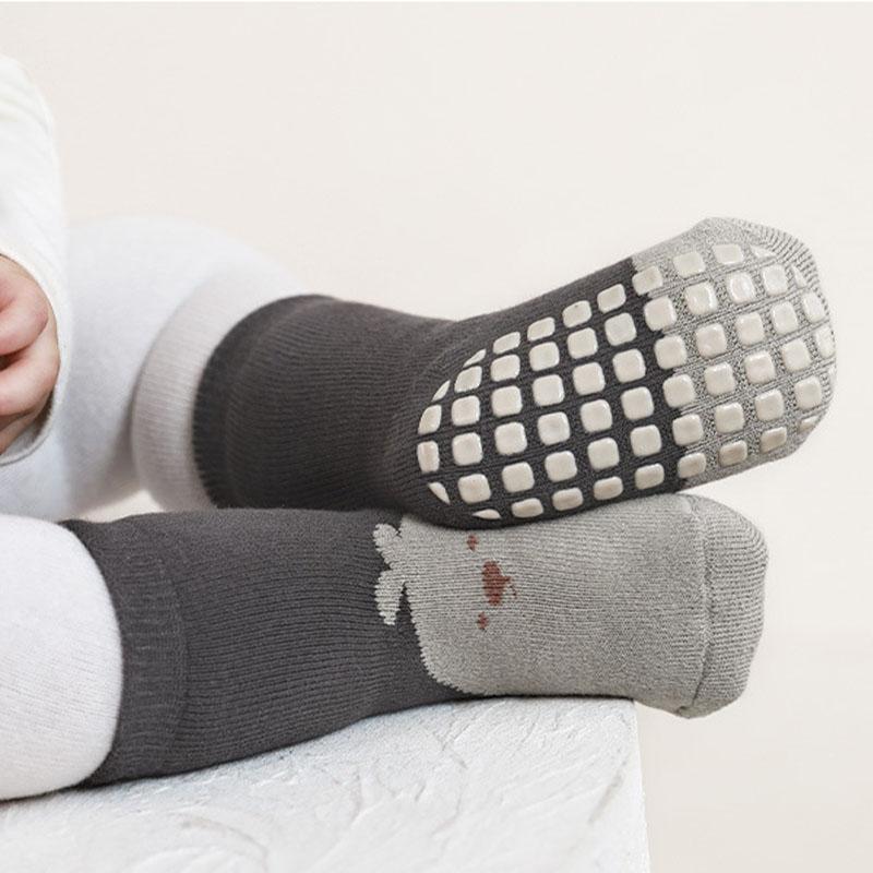 3 Pairs/Lot Baby Floor Socks Winter Thick Warm Kids Tube Sock Indoor Non-Slip Glue Toddler Socks For Boys And Girls