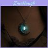 Halloween Moon Pumpkin Necklace With Glow In The Dark Pendant For Women