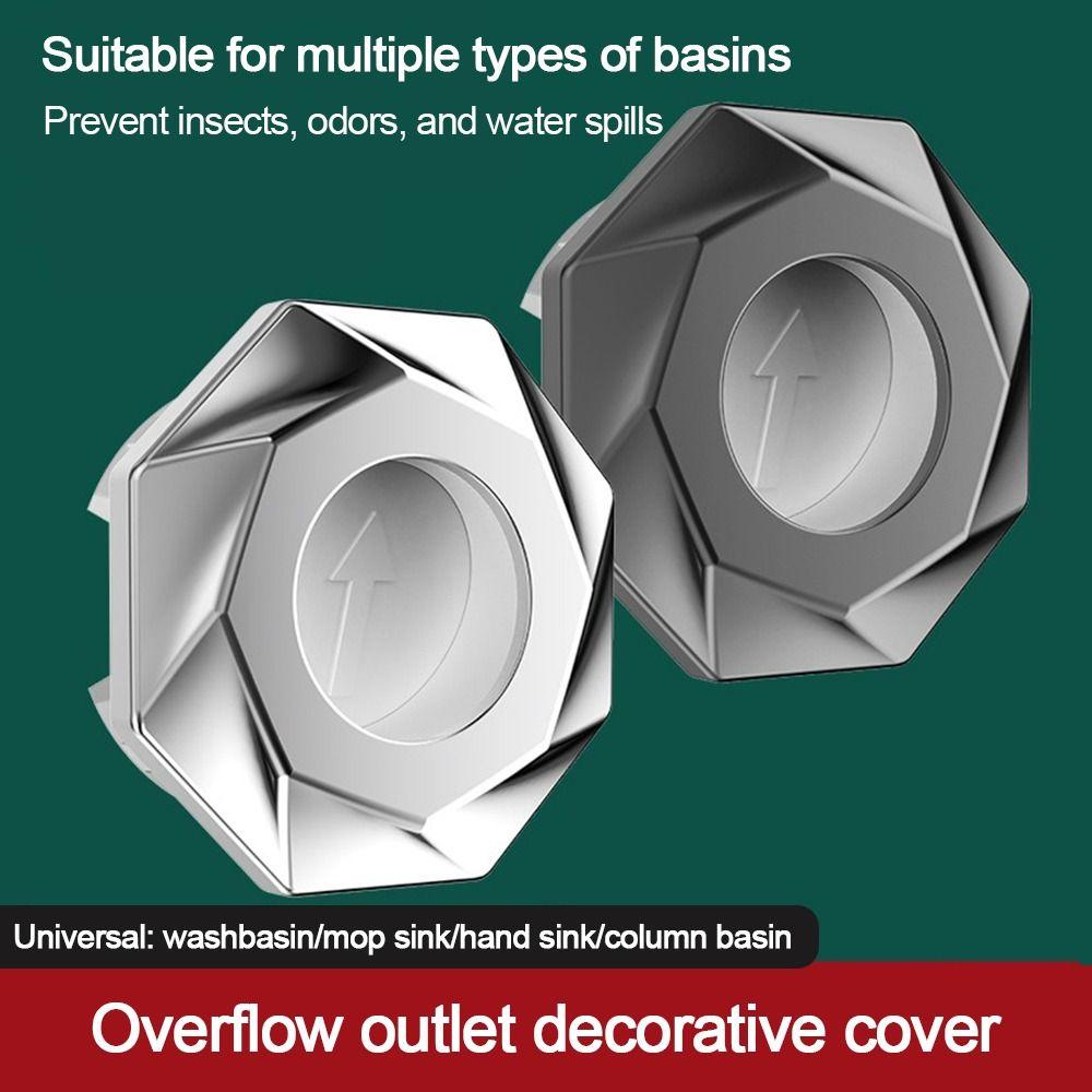 Replacement Wash Basin Overflow Ring Plug Plastic Sink Hole Cover  Kitchen Bathroom Supplies