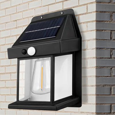 Outdoor Solar Lantern IP65 Waterproof Garden Sensor Lamp Body Sensing Villa Small Wall Light Last Up To 8H for Garden Yard Park