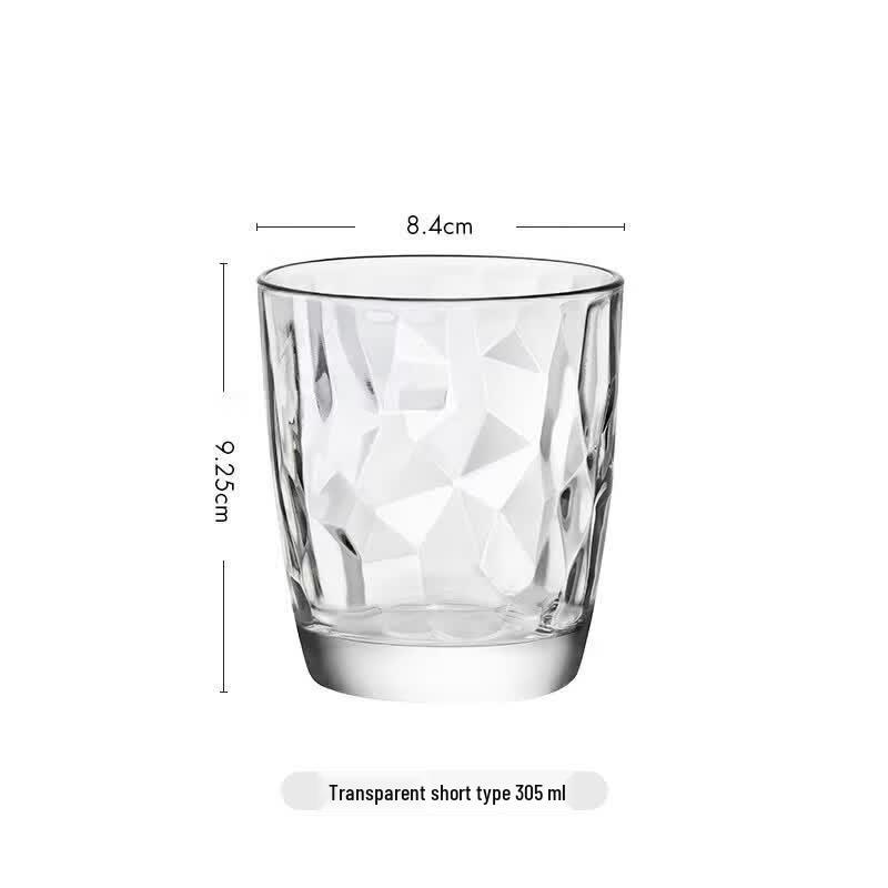 Heat-Resistant Diamond Glass Tumblers (Set of 2)