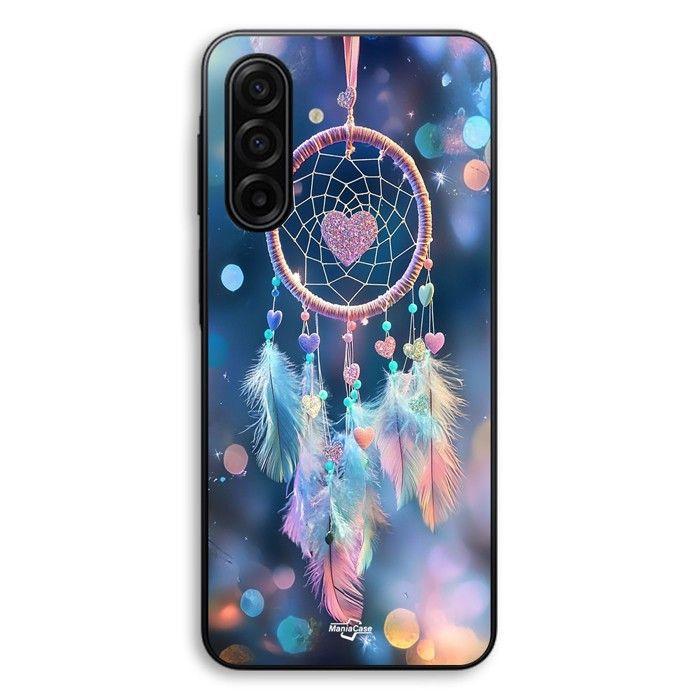 Hülle Für Samsung Galaxy A18 Bunter Traumfänger rosa und blau Maniacase schwarz