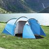 2 3 Man Tunnel Tent With Vestibule Weather Resistant Camping Tent With Air Vents For Fishing Hiking Light Blue And Grey