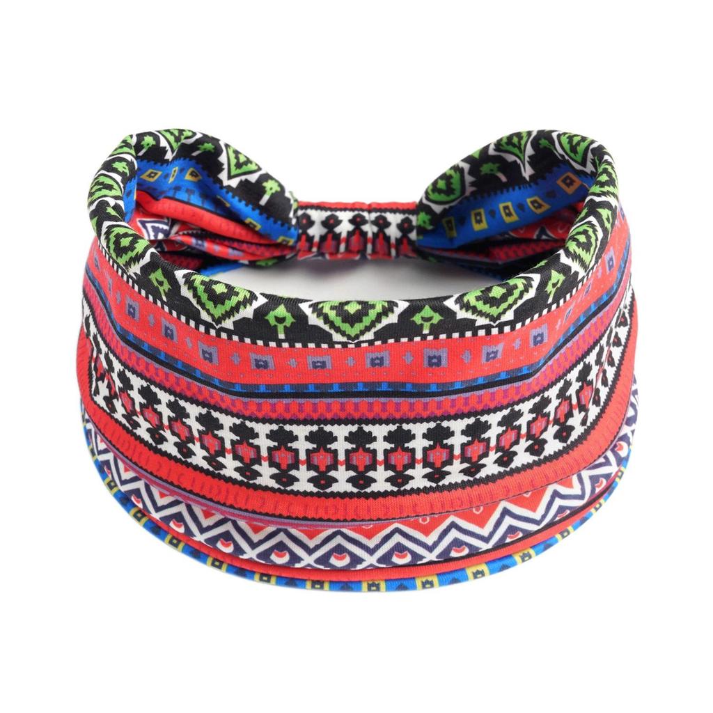 Women's Wide Retro-Style Elastic Sports Headband - Yoga & Hair Accessory