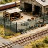 DIY Modellbauzubehör Miniaturzaun Modell 10 Stück Barrieren Netz für Zuglayout Diorama Realistische Details