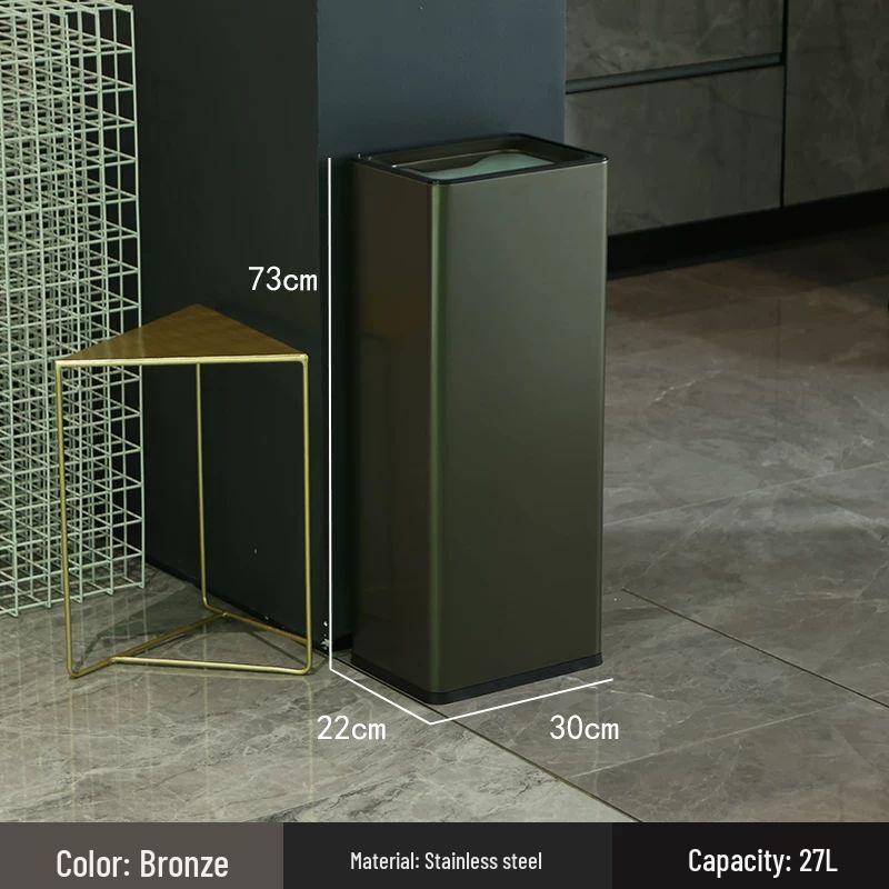 Stainless Steel Commercial Swing Lid Trash Can