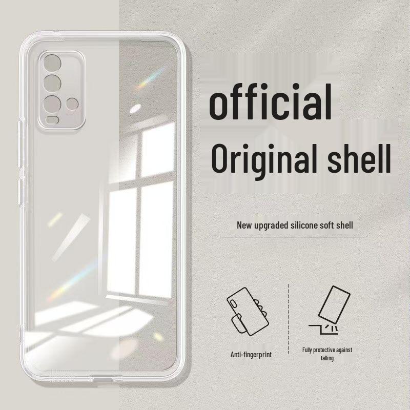 Redmi 9T Anti-Fall Liquid Silicone Solid Color Case