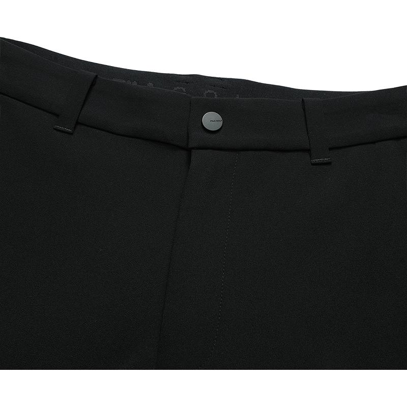 FILA Athletics Solid Woven Straight Leg Casual Pants Men bottoms Deep-Black A11M215811F-BK