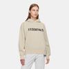 Fear of God Essentials Strick-Kapuzenpullover mit Fleece-Futter und Logo Unisex Kapuzenpullover Khaki FOG-FW20-335