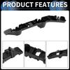 Bumper Support Bracket, Left Side Front Bumper Retainer Bracket Hold Mount No.62221JA01A for Nissan Altima 2007-2012 ABS Plastic Black, 1 Pc