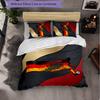 Germany Football Pattern 3 Pieces Bedding Set Soft Microfiber Duvet Cover with Pillow Cases for Bedroom