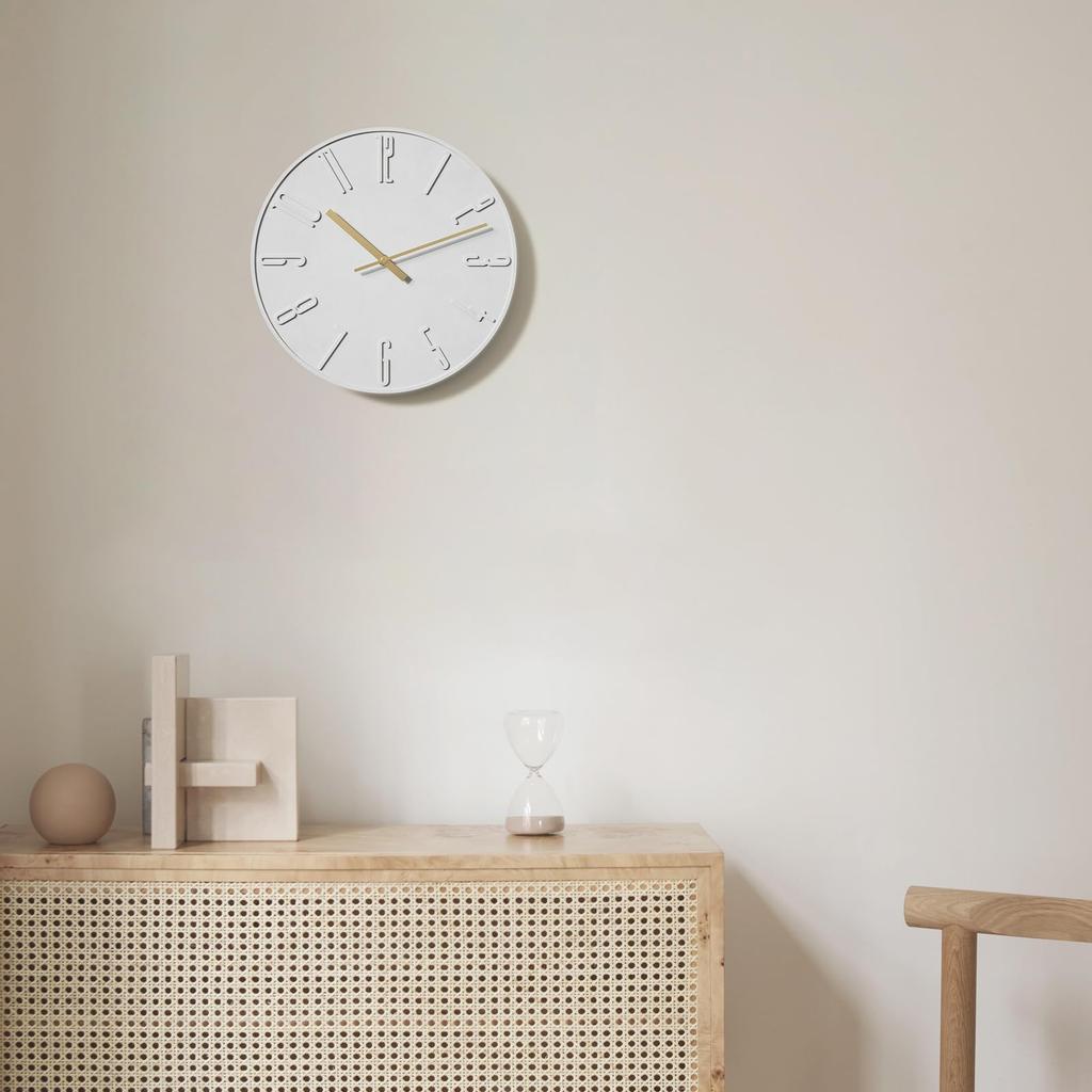 TAHITICA Wall Continuous Second Wall Grandfather Nordic Room Living Room Housewarming Stylish Hook Included Clock, Cement, Hand, Silent, Clock, Clock,