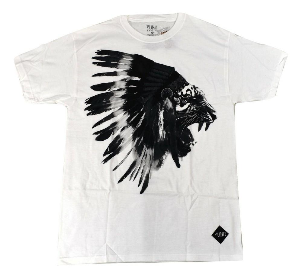

Tiger Chief Yung By Wiz Khalifa Mens White Tee Shirt New Medium L