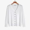 Long-sleeved Knitted Sweater Solid Color Simple Temperament Cardigan with Women's Sweater Jacket