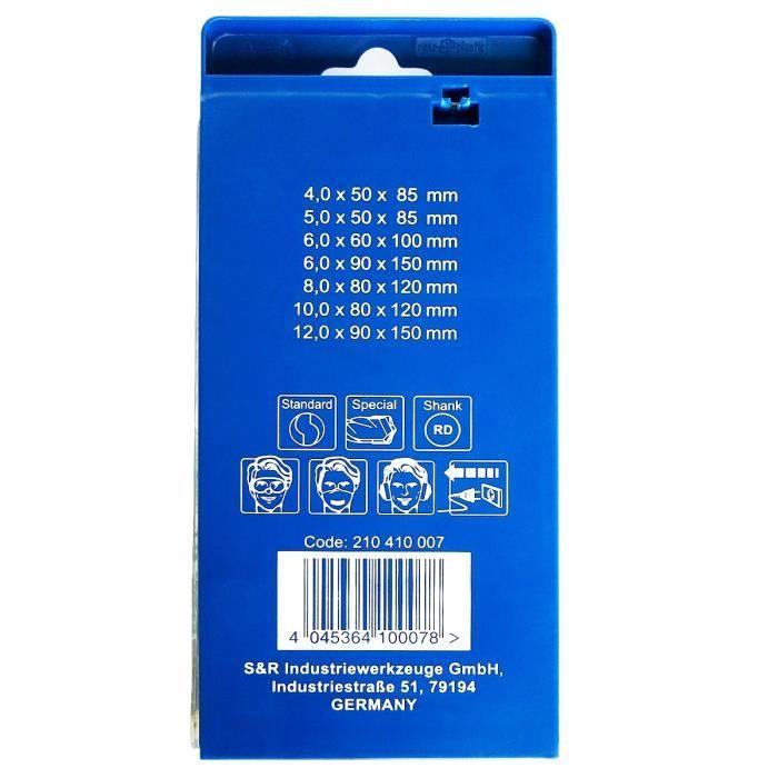 S&R Coffret De Forets À Béton Avec Tige Cylindrique De Qualité Professionnelle. Fabrication Allemande.