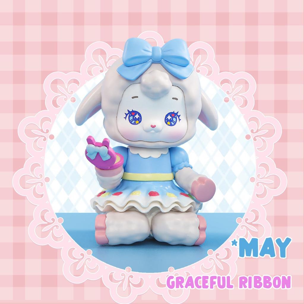 52TOYS BLINDBOX FUWAFUWA Glamour Cutie Series Blind Box Trading Collectible Lolita Showa Gachapon Perfect Gift for and Christmas Figure, Figure,