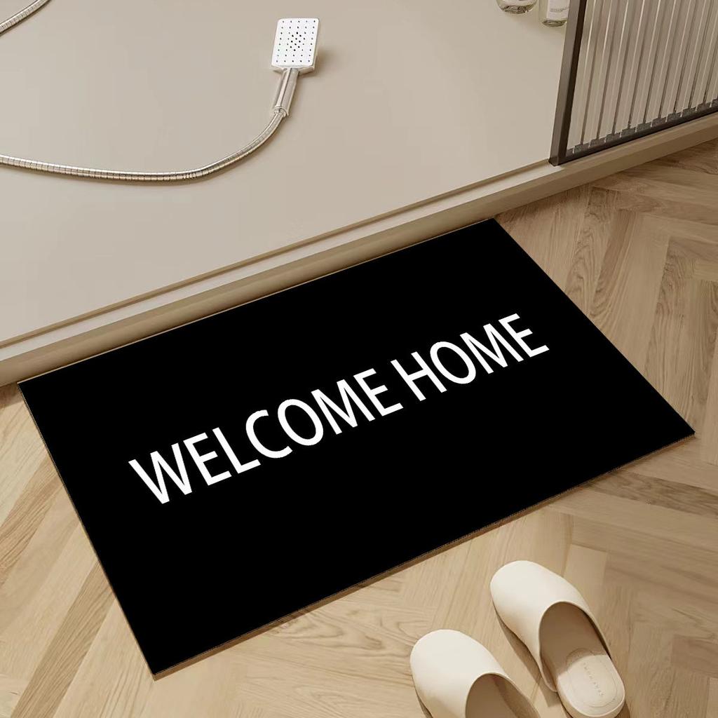 Modern bathroom non slip floor mats absorb water, stain, and are simple household flooring that dries quickly and prevents falls