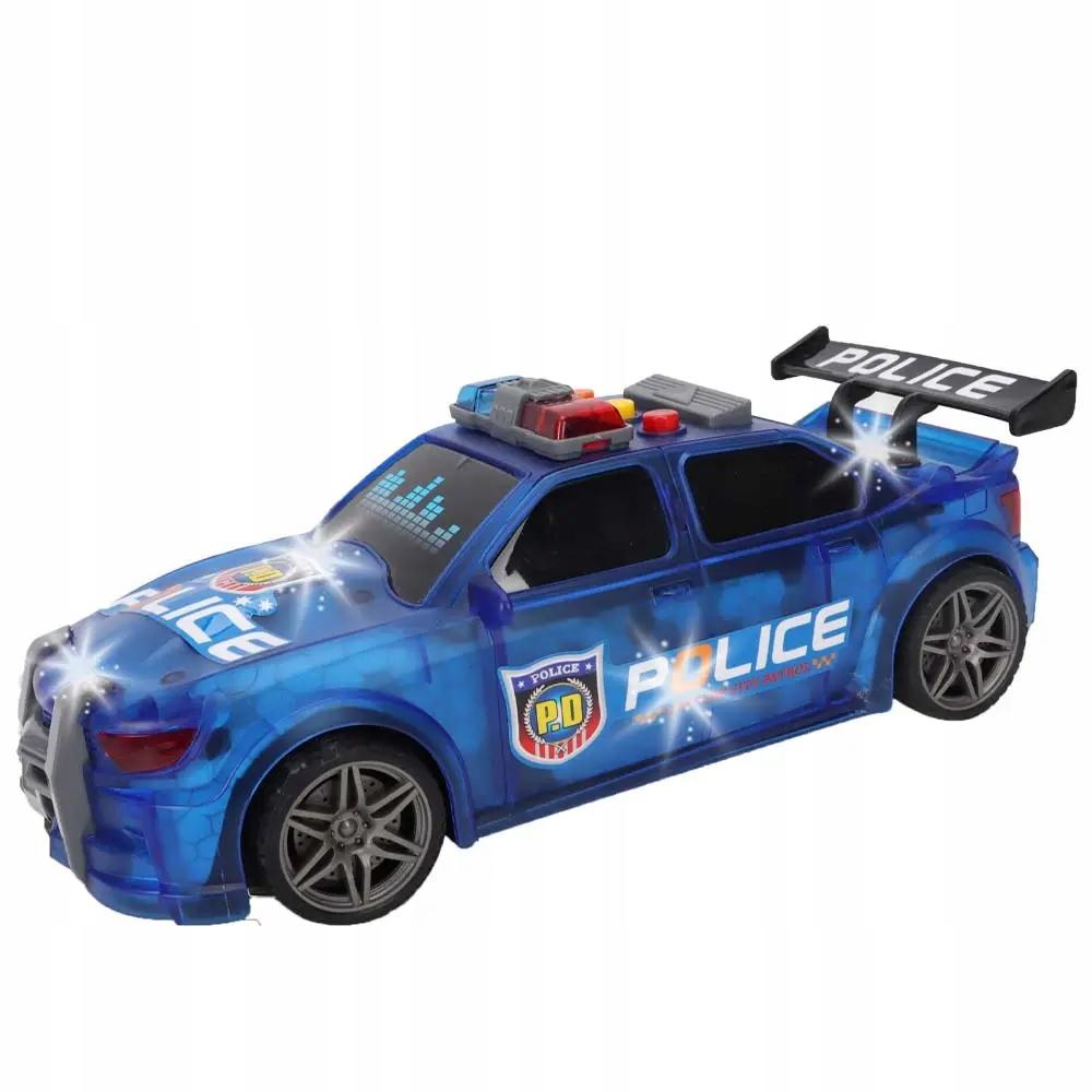 Sports Car Police Car Vehicle Blue Light Inertia 1:16