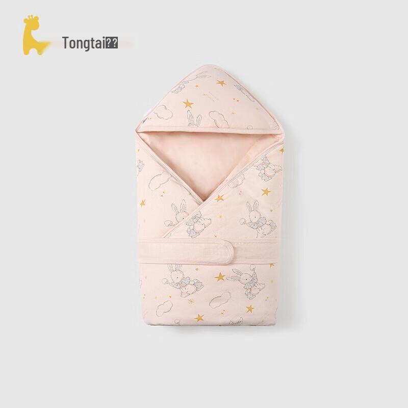 TONGTAI Baby Pure Cotton Padded Swaddle Blanket XL