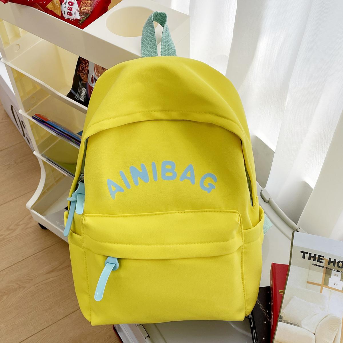Японский стиль INS, высокая стоимость, большая вместимость, милый школьный рюкзак, студенческий стиль, модный универсальный рюкзак, новый рюкзак жёлтый