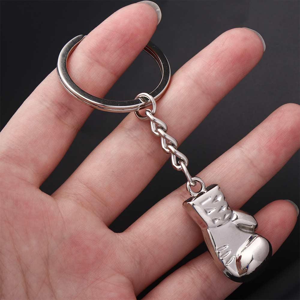 Packaging Decoration Men's Bag Charm Gift Souvenir Boxing Gloves Keychains Bag Pendants Keys Holder