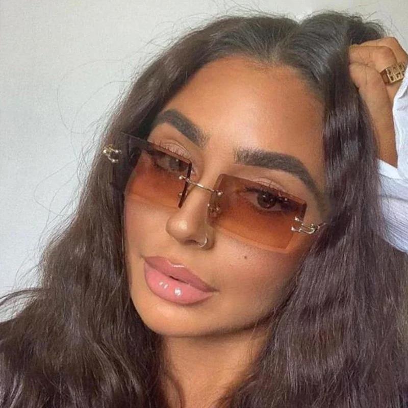 Quadratische Vintage Sonnenbrille Damen Herren Marke Rechteckiger Rahmen Retro Sonnenbrille Weiblich Männlich Spiegel Outdoor Punk