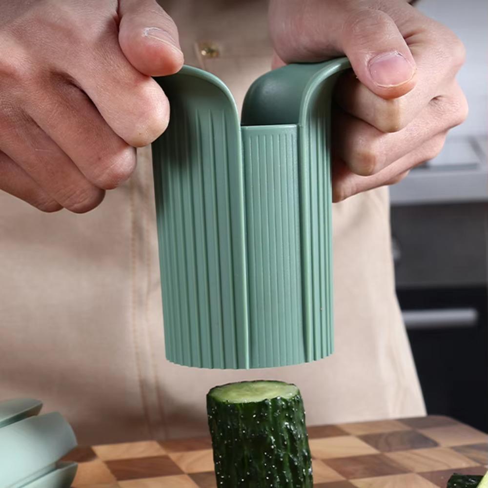 Cylindrical Fruit Vegetable Slicer Safe Design Cucumber Slicer Creative Strawberry Cutter  Potato